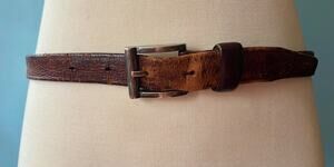 BACHRACH Brown Seriously Distressed Leather Belt Mens sz 40/42